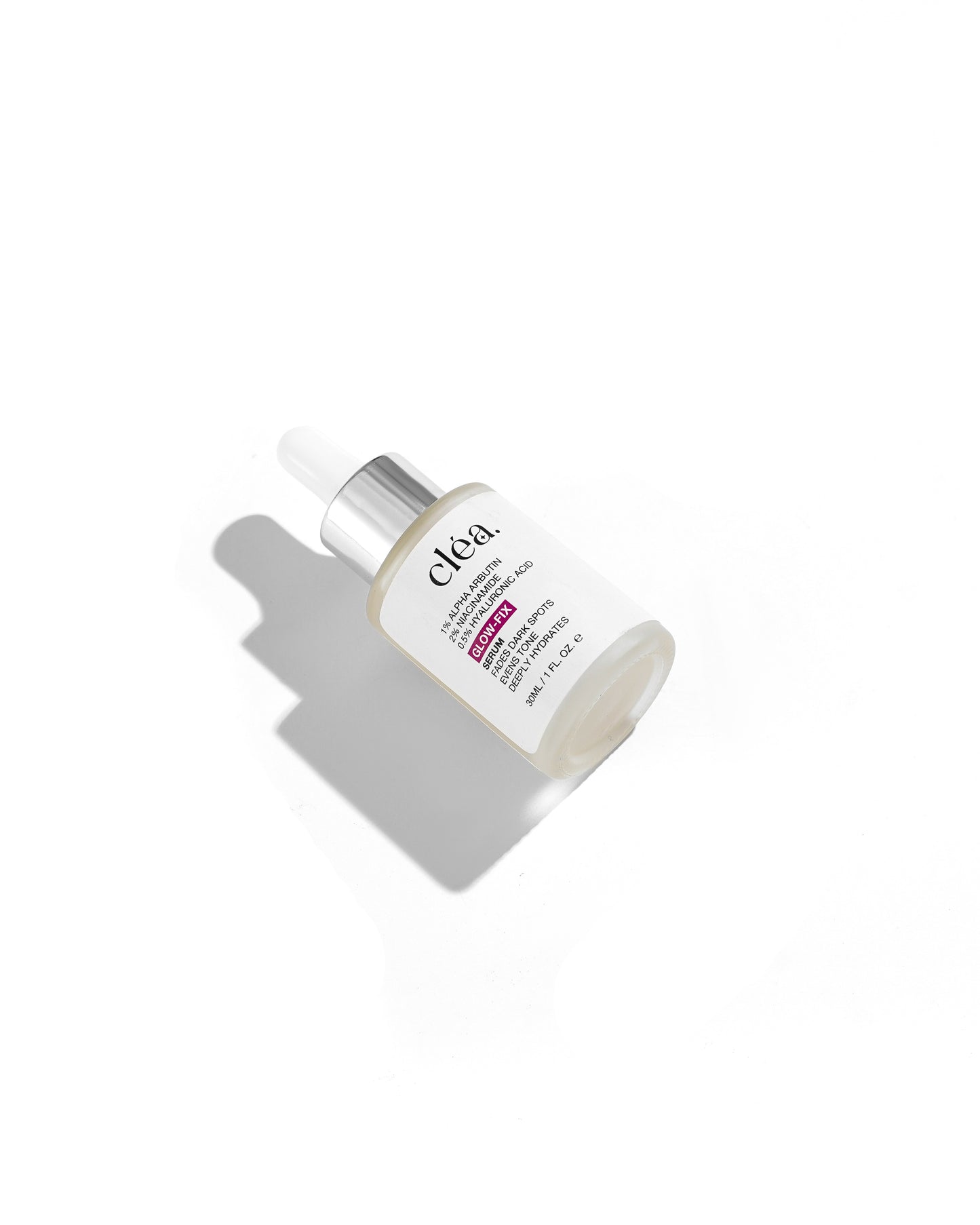 Clea brightening face serum Pakistan in a white dropper bottle for glowing skin