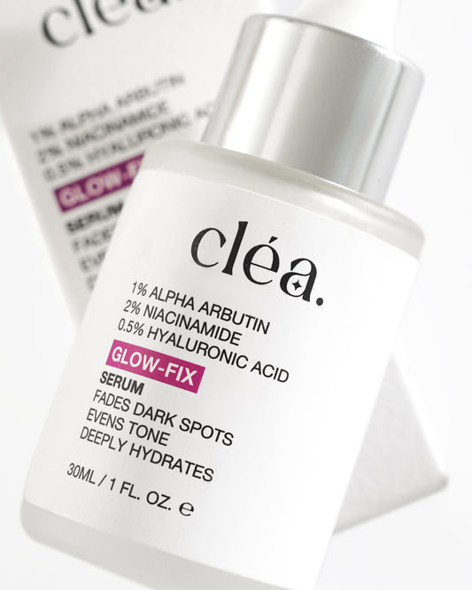 Clea brightening face serum Pakistan with alpha arbutin niacinamide and hyaluronic acid for glowing skin